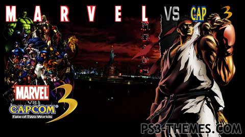 Adaptabilidad pivote tablero Marvel vs Capcom 3 - PS3 Themes